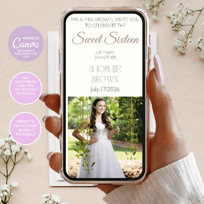 Invitations on the website