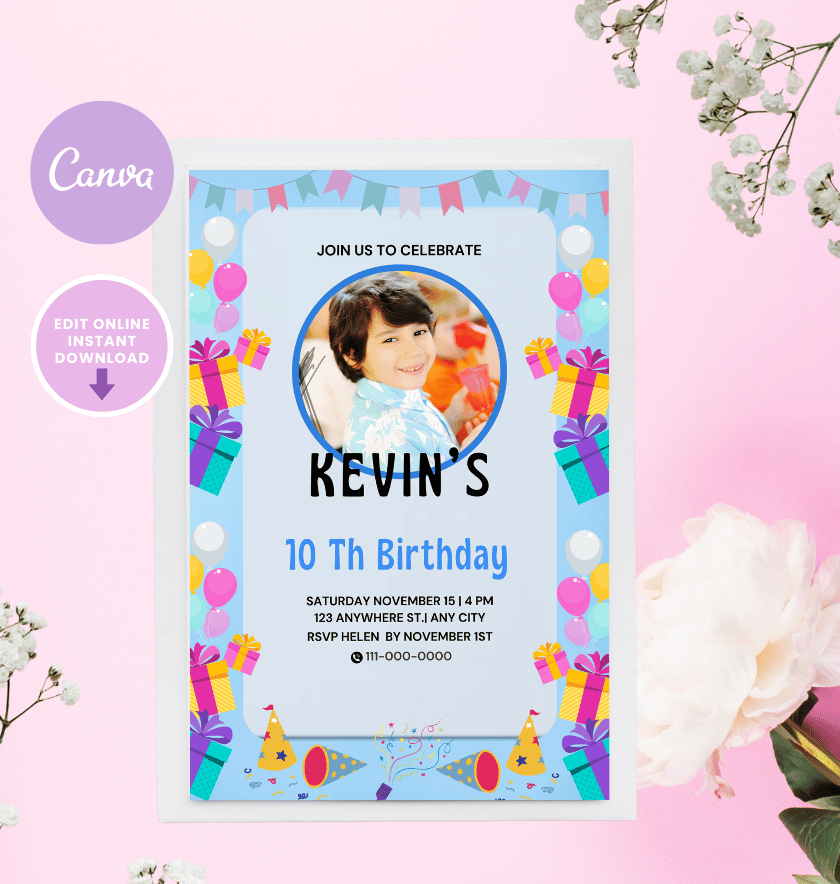 card invitation for kids